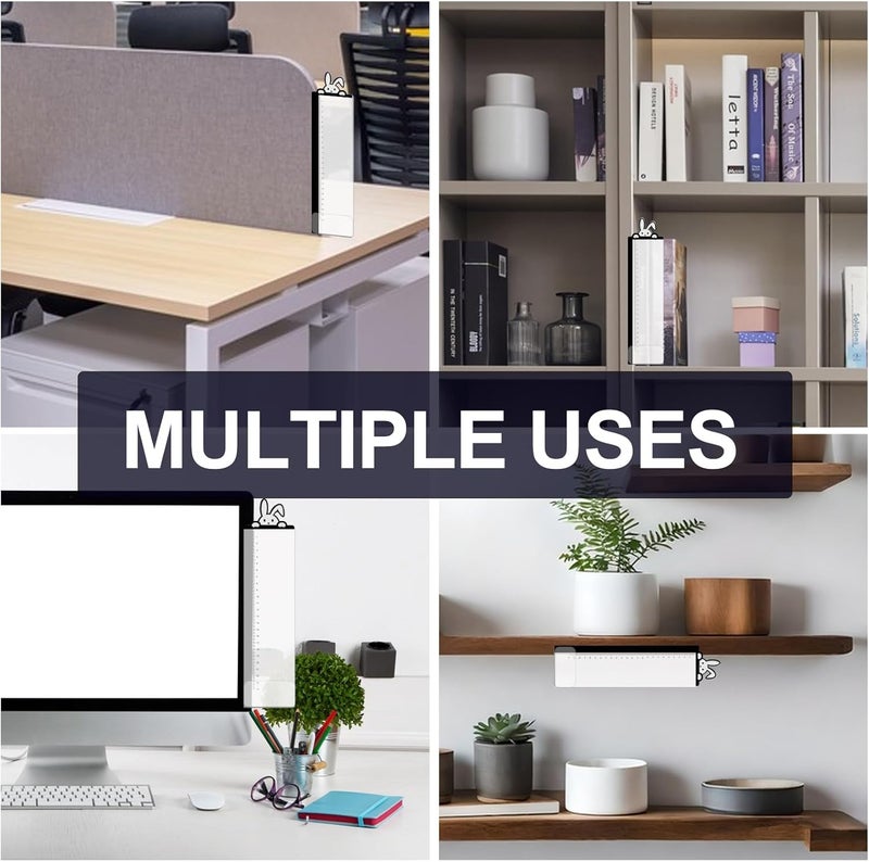 Zcxbeh Office Desk Accessories 2pcs Multifunction Computer Monitor Memo Board - Office Supplies for Women Men Computer Sticky Note Holder Home Decor (Rabbit Monitor Memo Board) - Image 5
